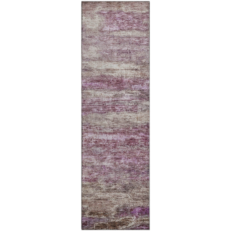 Premium Machine Washable Lyndhurst AMF1196 Abstract Rug, Runner 2'3" x 7'6"