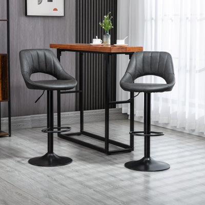 Alesea Yes Faux Leather Yes Bar Stool with Steel Frame
