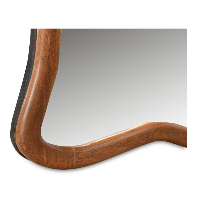 Grand miroir Leni brun