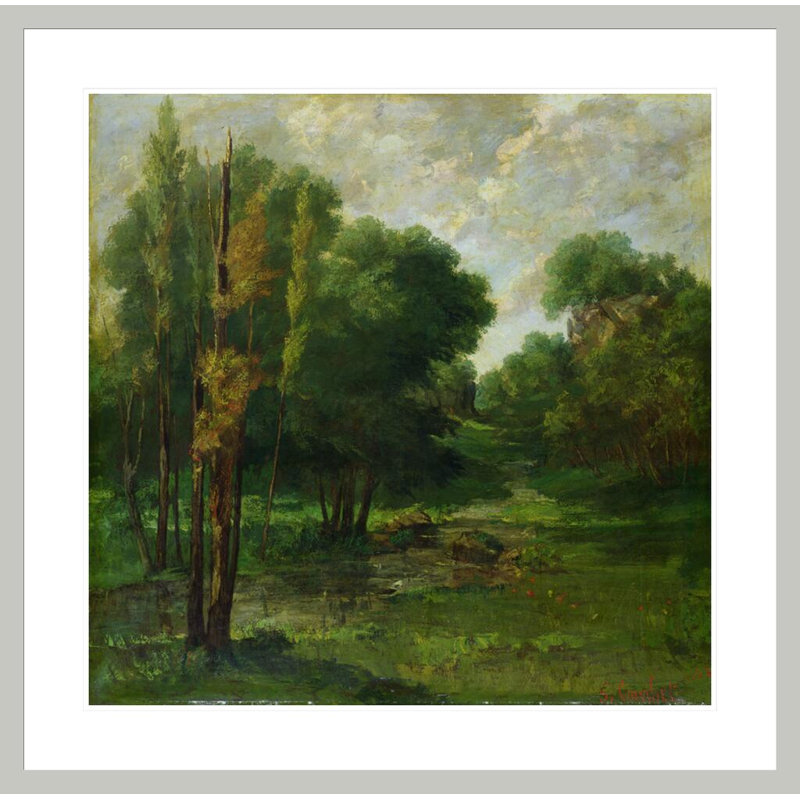 «Forest Landscape» par Estampe numérique encadrée, 33,5 po H x 33,99 po L