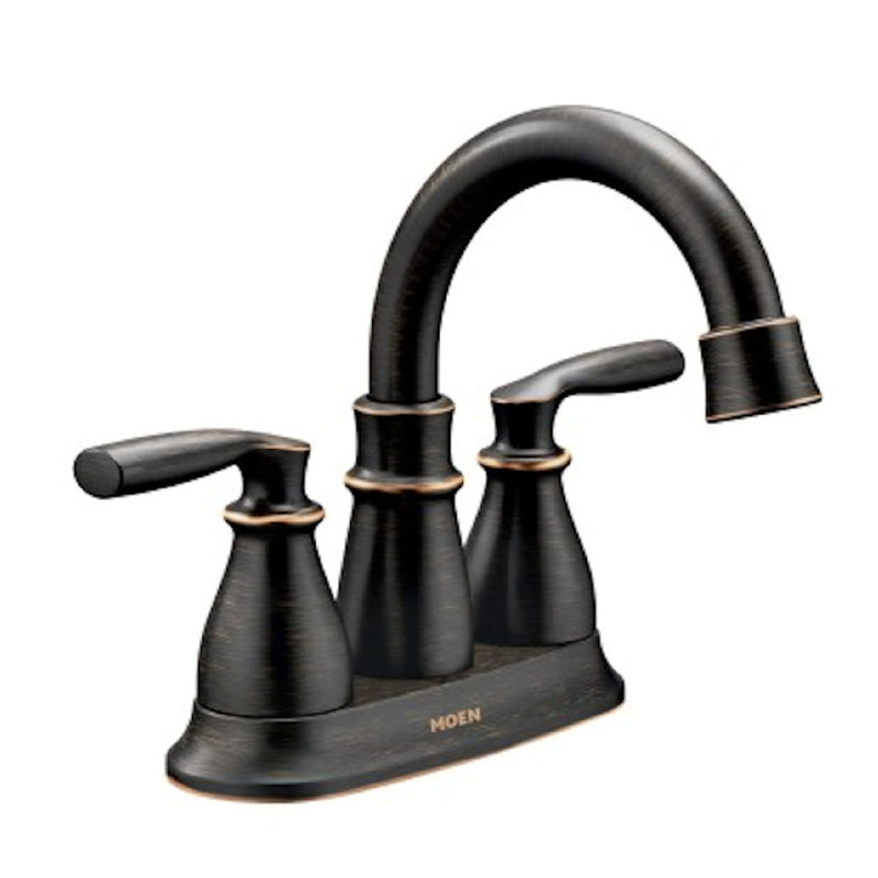 Robinet de salle de bain à centre, Bronze