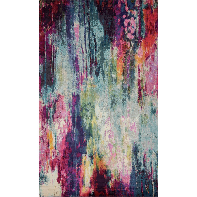 Hashimoto Washable Abstract Indoor Rug, Rectangle 10'6" x 16'5"