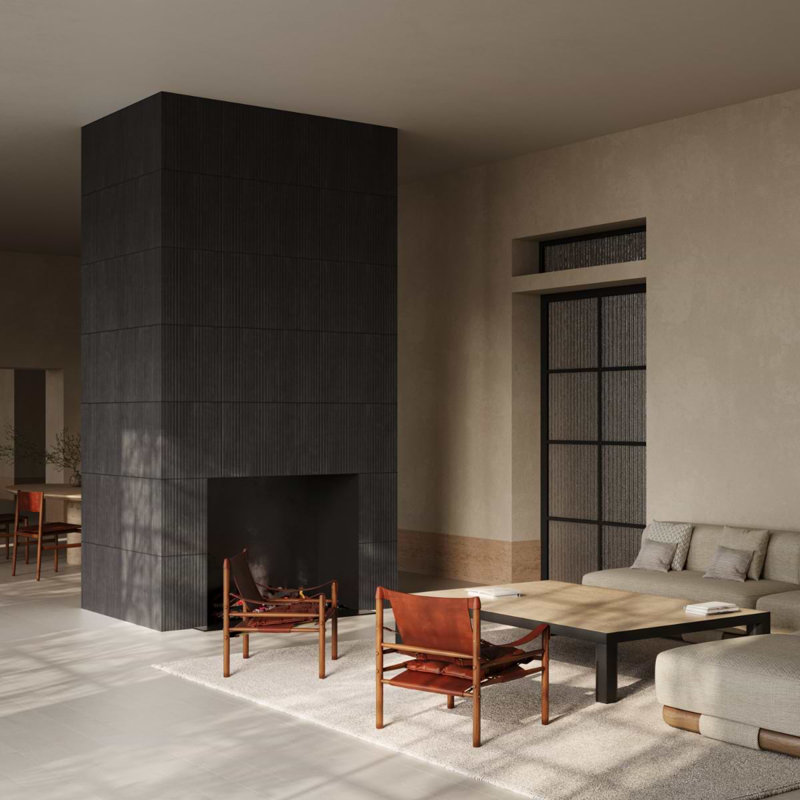 Kenridge Ribbon 24X48 Matte Porcelain Tile, Black