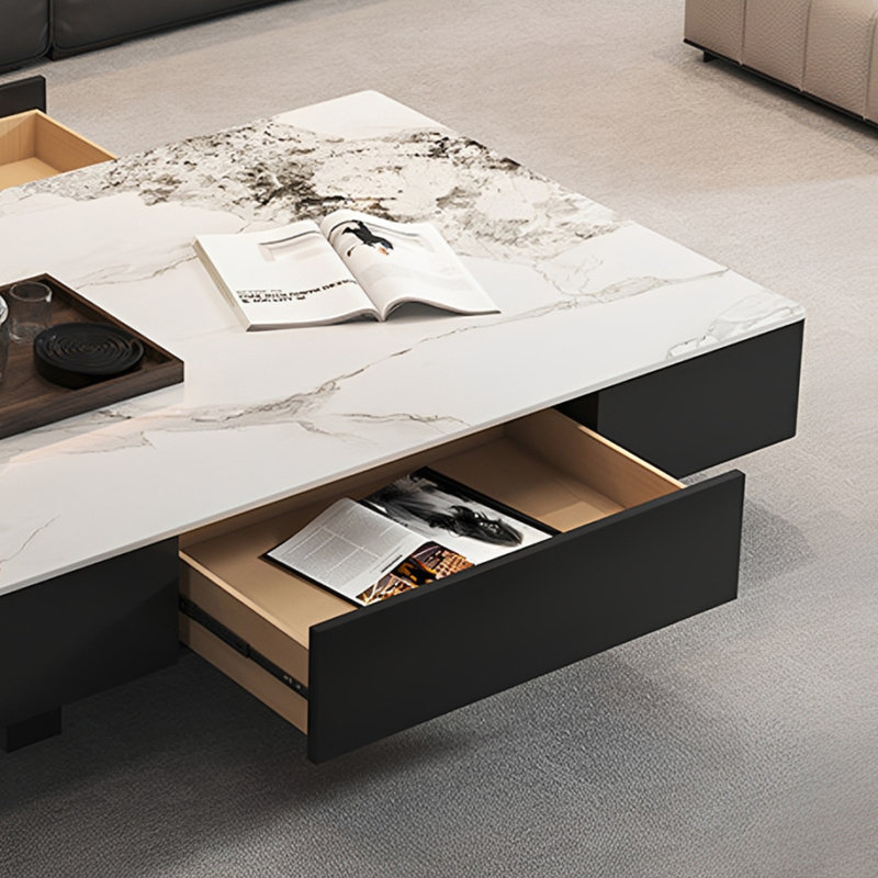 Belmar, Blanc / Gris, H 16,53 po x L 59 po x l 31,49 po