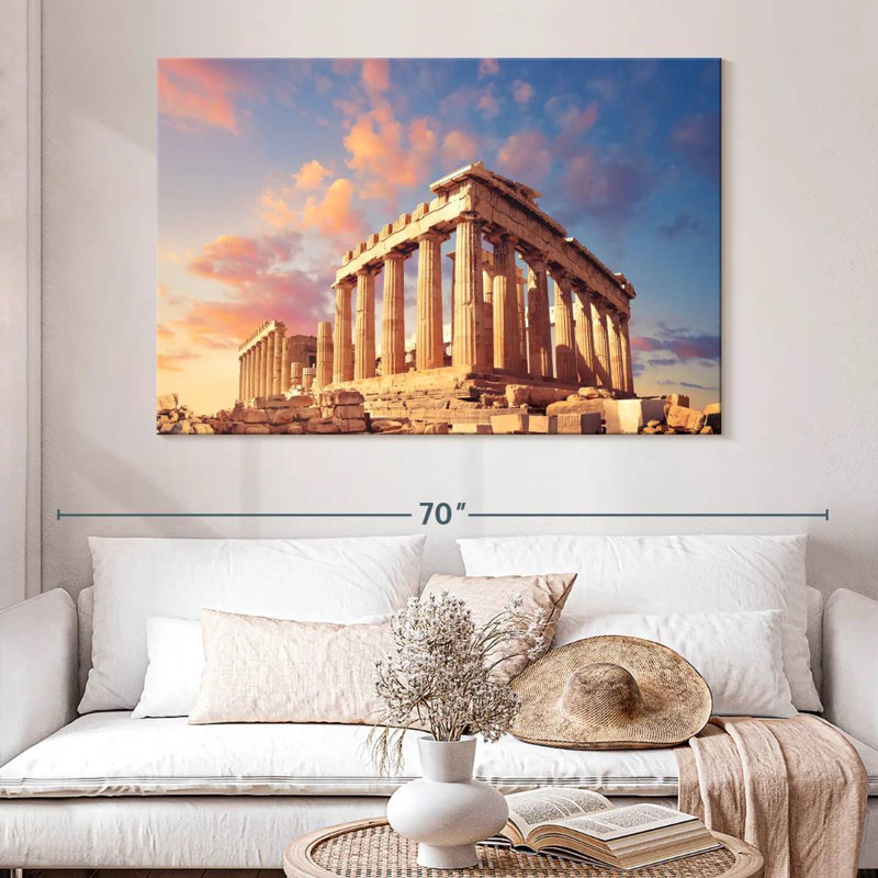 Acropole antique d'Athènes Kavia, H 34 po x l 51 po