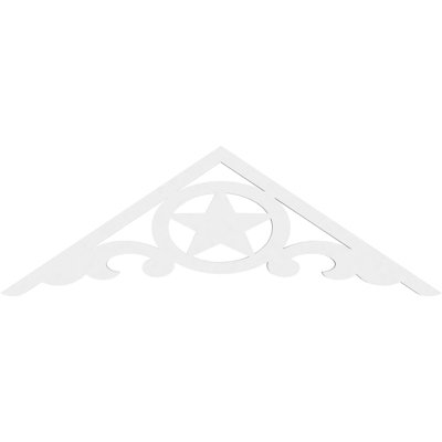 Austin Signature Urethane Gable Pediment, Primed Tan