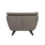 Chaise en lin brun Nayeli-597571467