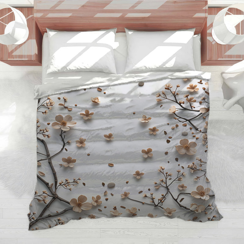 Édredon Cherry Blossom Bedding, Lit simple