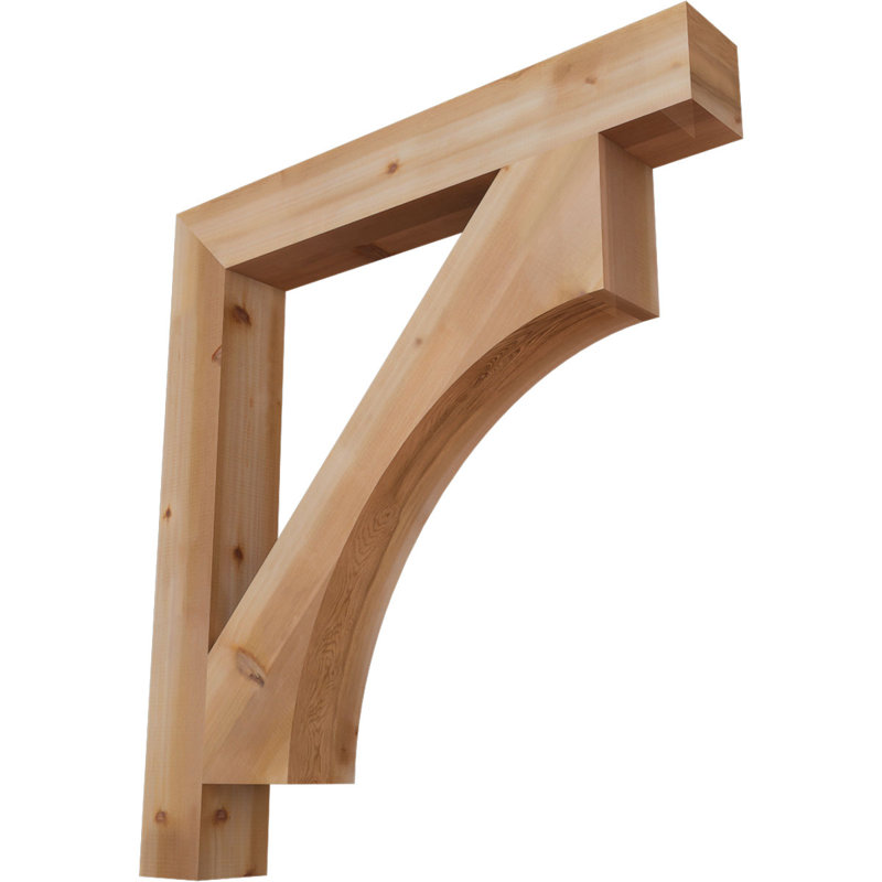 Support lisse en bloc de cèdre rouge occidental l 5 1/2 po x P 44 po x H 48 po, Cèdre rouge, H 48 po x l 5,5 po x P 44 po