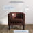 Munson 26.77" Wide Faux Leather Barrel Chair-1553071857