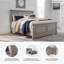 Lit standard en bois massif Austinburg-1006409042