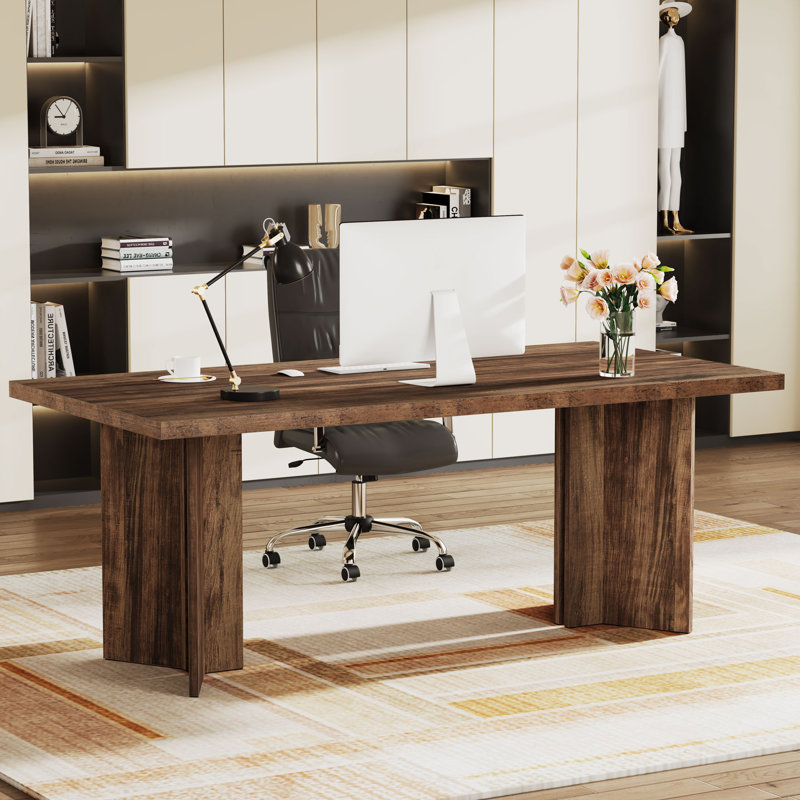 Computer Desk, Dark Brown