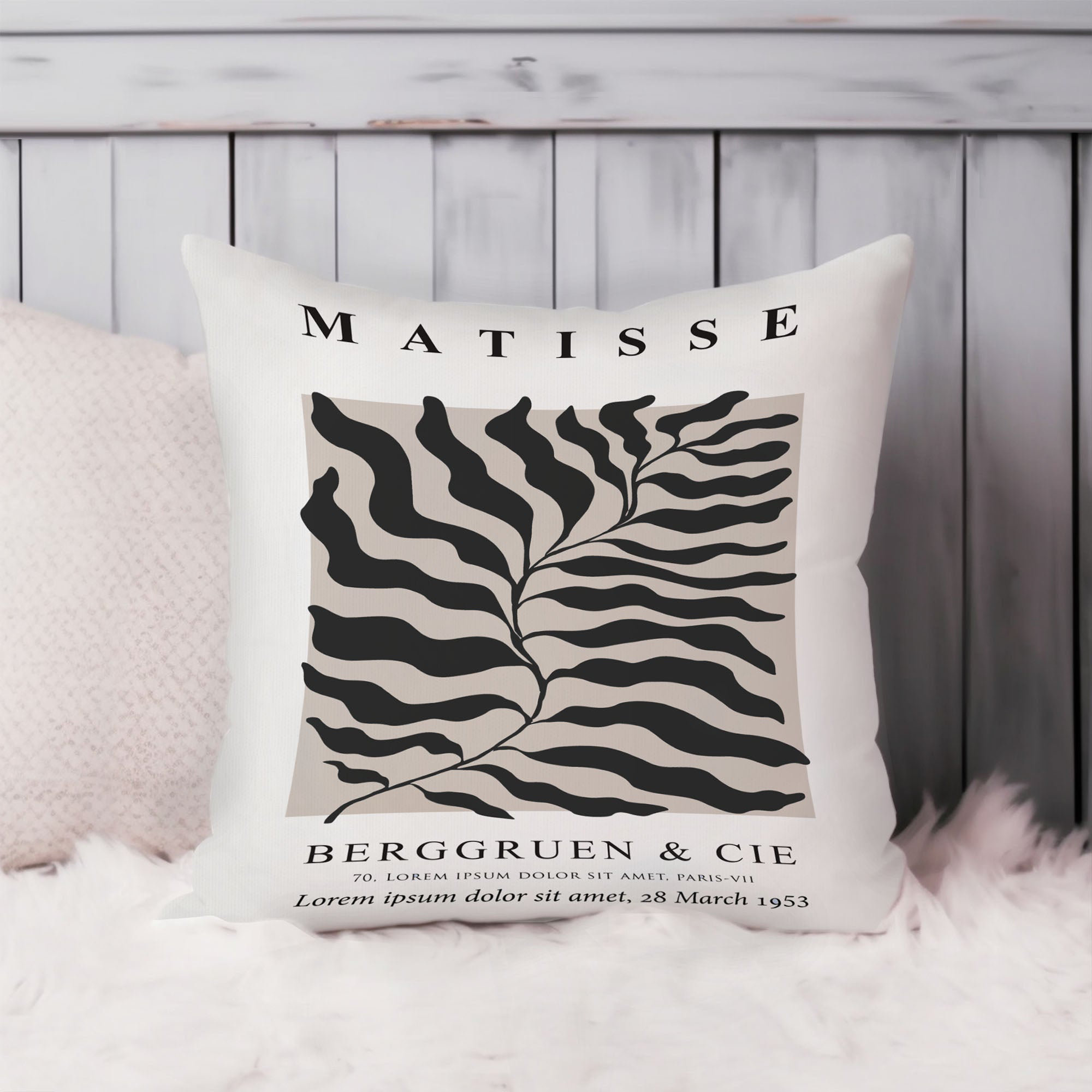 Ethan Taylor Botanical Matisse Leaf Black & Beige Botanicals Leaf Mid