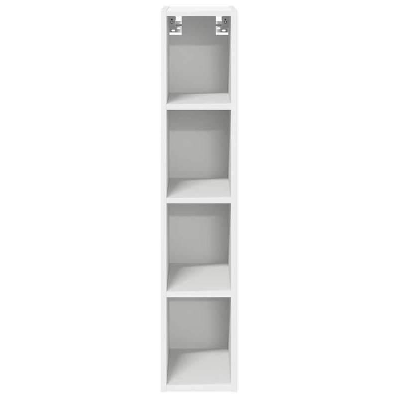 Vidaxl Hanging Cabinet With Storage Riga Old Wood 30 X 29.5 X 100 Cm, 100cm H x 20cm W x 29.5cm D, White
