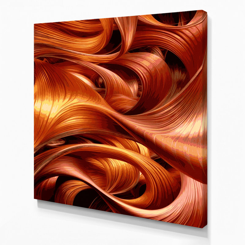 Art numérique sur toile, abstraction numérique 23, H 16 po x l 16 po