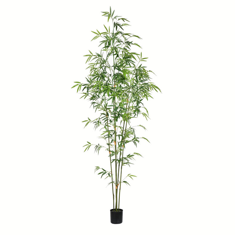 Arbre de bambou artificiel en pot, H 72 po x l 22 po x P 22 po