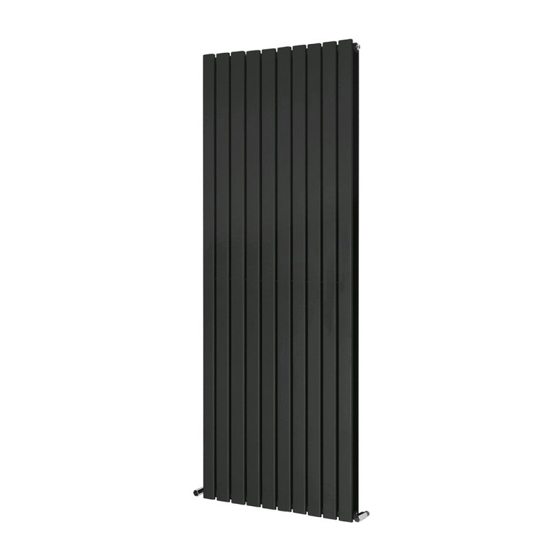 Shonna Vertical Double Flat Panel Radiator, Anthracite, 180cm H x 68cm W