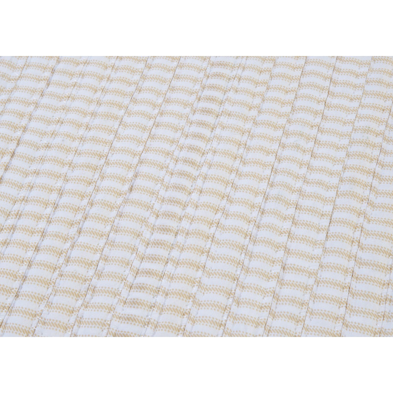Canvas Stripe 4' x 6' Reversible Braided Wool-Blend Rug
