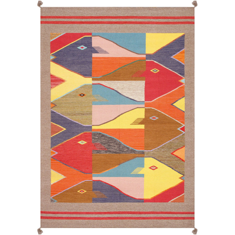 5'X8' Moroccan Area Rug in Mocha