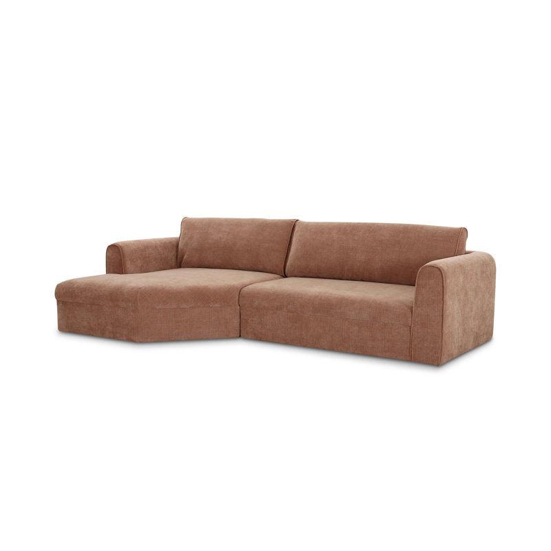 Madrid Sectional Cool, Italian Clay Textured Weave , Left Hand Facing