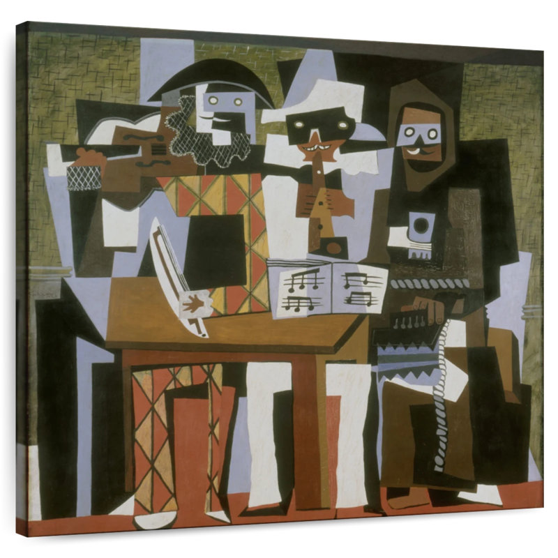 Trois musiciens, H 24 po x l 24 po