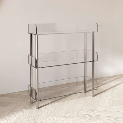 Simple acrylic display transparent bookcase