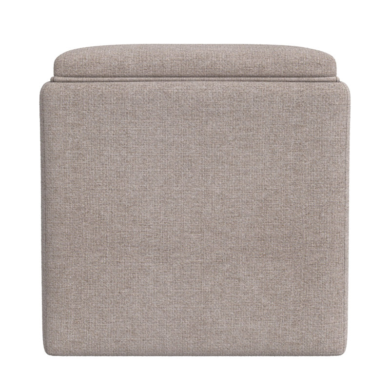 Repose-pieds avec rangement Homepop, Brun