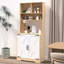 Garde-manger à 2 portes avec 3 tablettes - Compartiment de cuisine moderne, amplement de rangement pour la salle à manger, électroménagers, espace de rangement