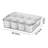 Divided Serving Tray with Lid 8-Compartments Spice Storage Box Transparent Snake Candy Fruits Nuts-1538660789