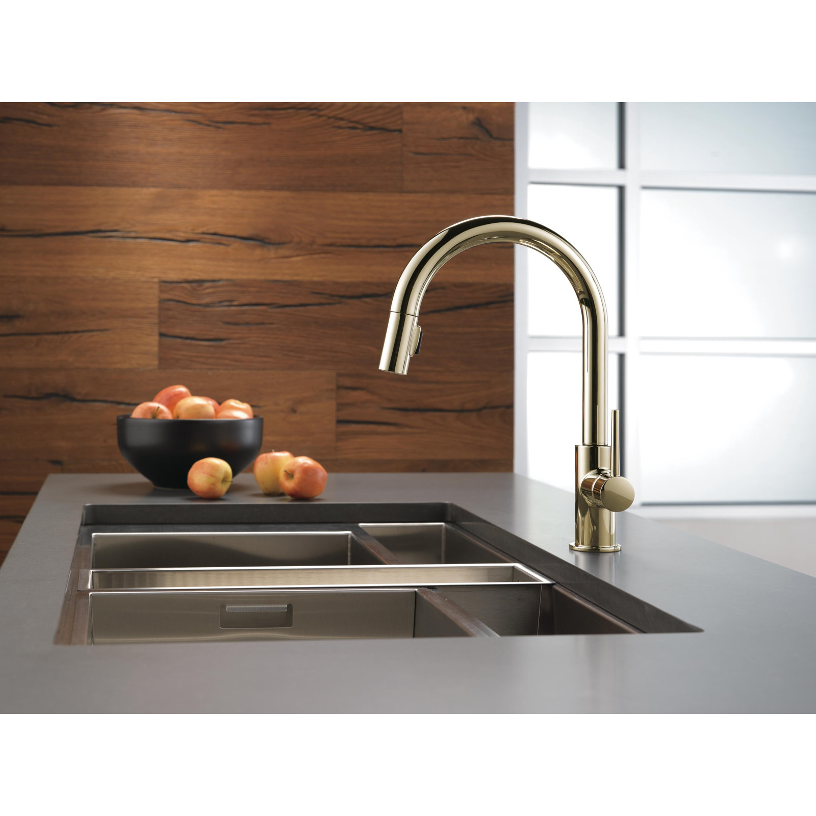 Trinsic Pull-Down Kitchen Faucet, Polished Nickel