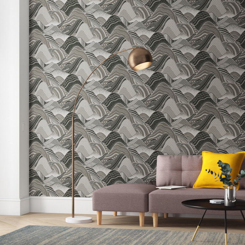 Rouleau de papier peint L 396 po x l 20,5 po Mistral, Gris foncé