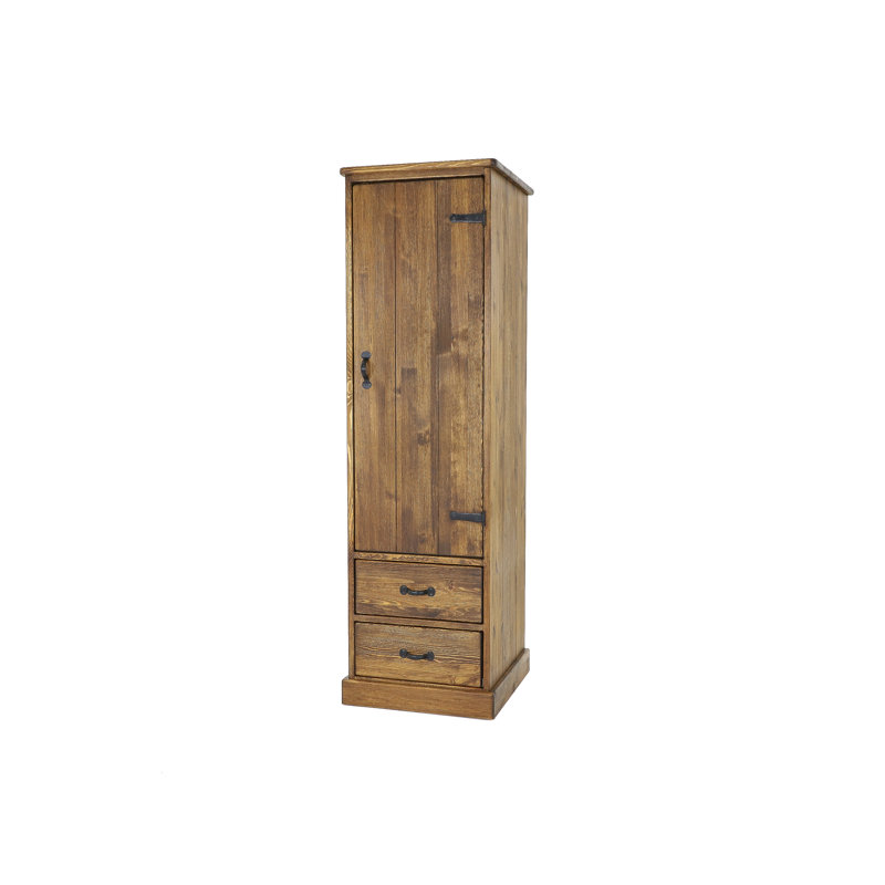 Ioanna 1 Door Solid Wood Wardrobe