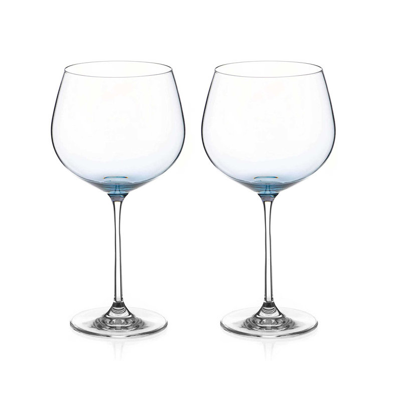 Gin Glasses - Set of 2, Blue Ombre