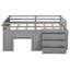 Lit mezzanine avec armoire et tablette-500734603