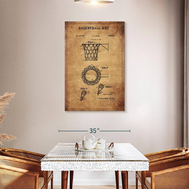Panier de basketball breveté, H 45 po x l 30 po