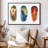 " Feather Patterns Splatter Canvas Print "-101459701