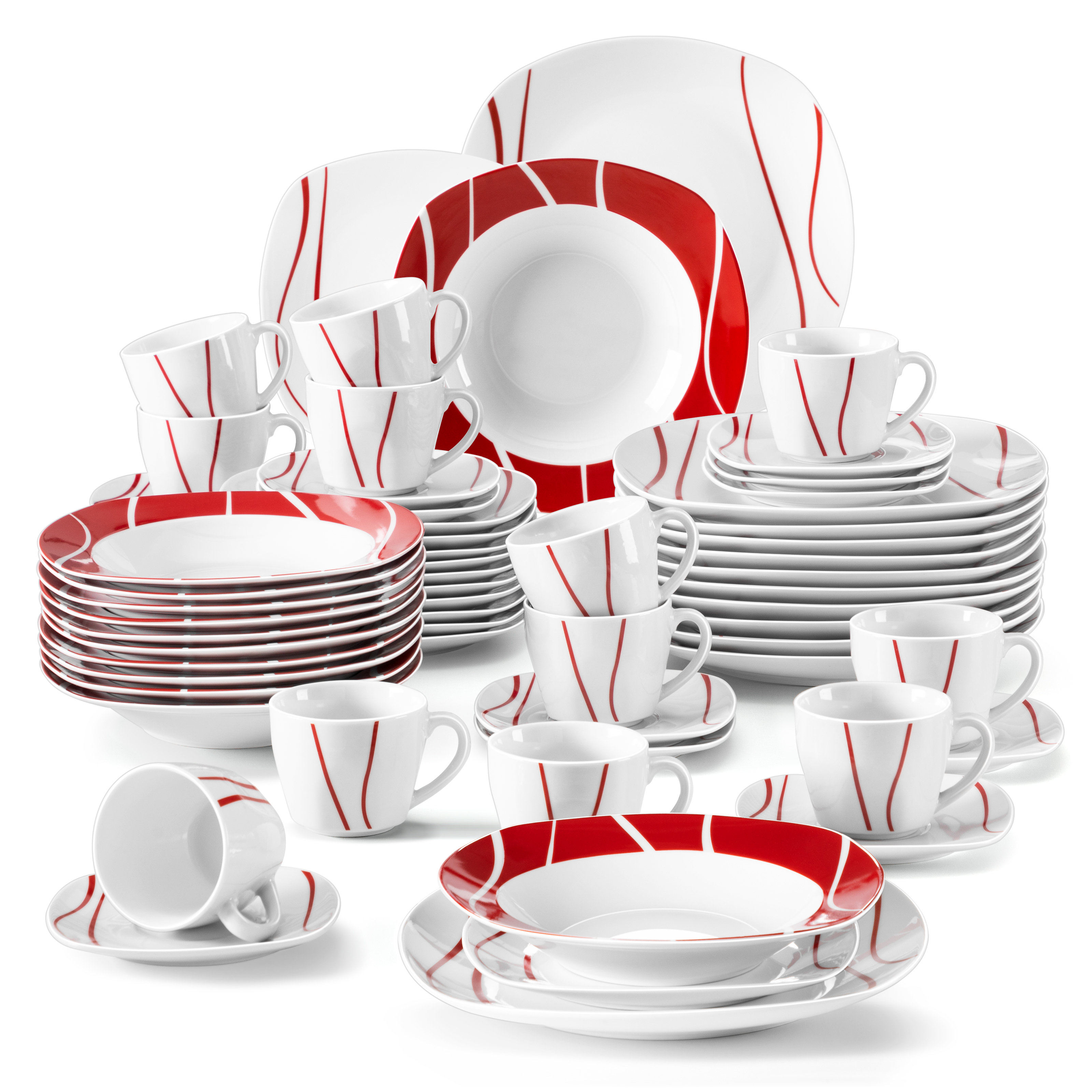 MALACASA Felisa 60 Piece Dinnerware Set, Service for 12 Reviews