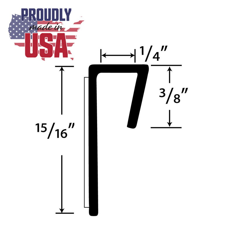 1/4" PVC Cap Moulding | Pro Pack Plus, White