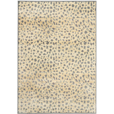 Tapis gris clair/crème Martha Stewart