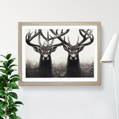 Enchanting Stags - Single Picture Frame Print