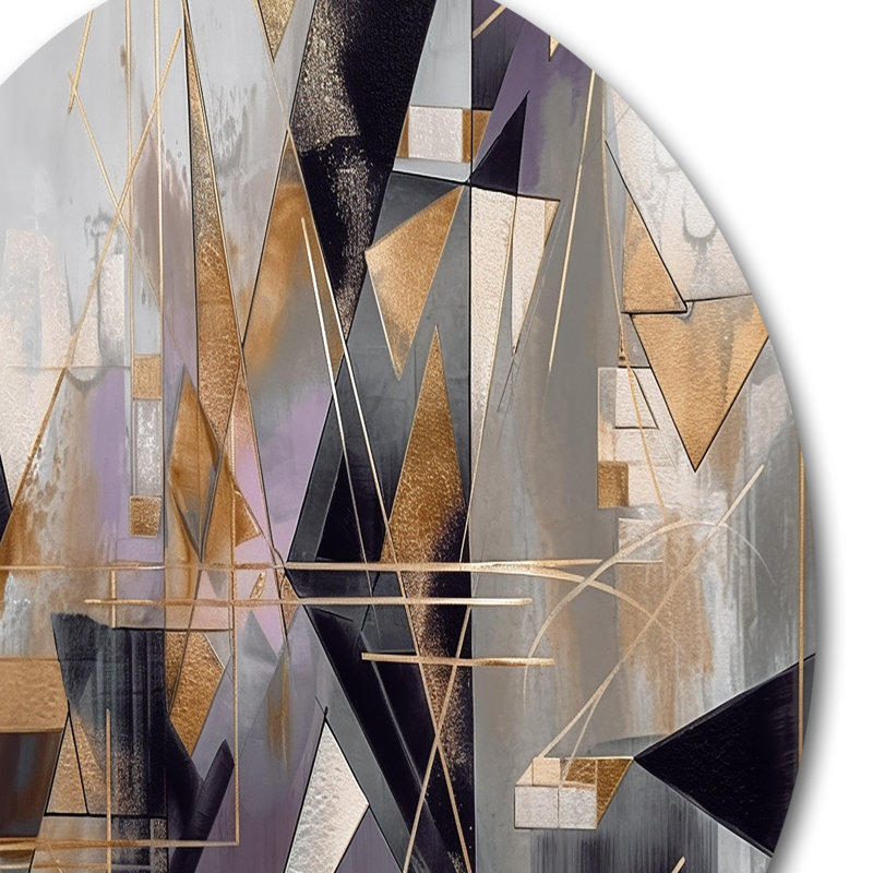 Soft Color Composition III Abstract Wall Decor on Metal, 36" H x 36" W x 1" D