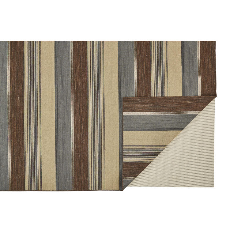 Striped Indoor Rug, Rectangle 5' x 8'