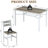  5-Piece Dining Table Set For 4 With Storage Rack, Farmhouse Wood Kitchen Table & Chairs Set With Metal Frame, Dining Room Table With 4 Curved Chairs For Breakfast Nook, Apartment-1034304590