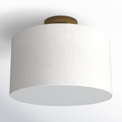 Finley Single Light Solid Brass Flush Mount