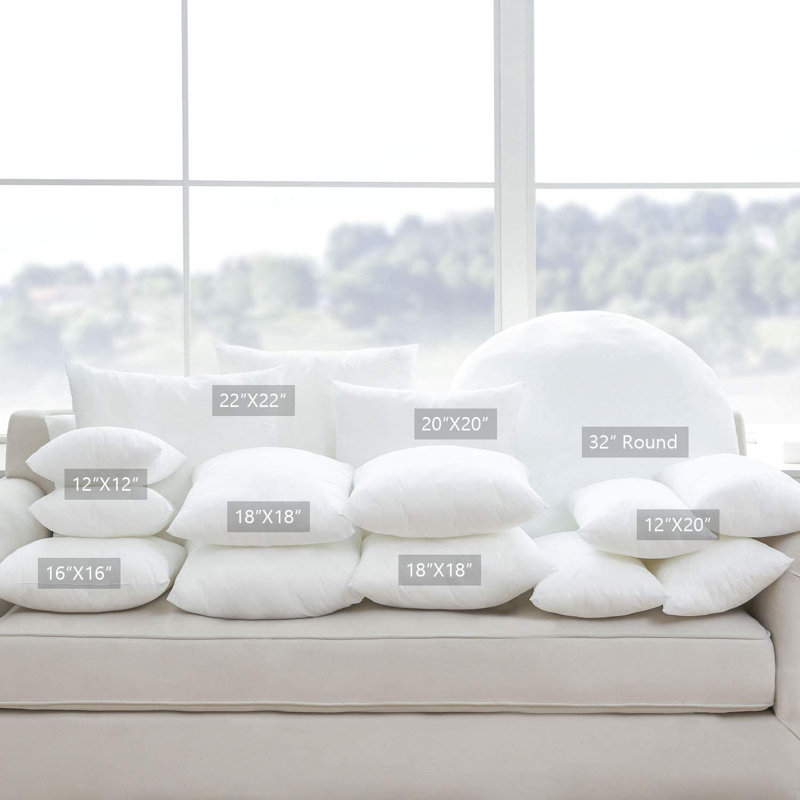Insert de coussin décoratif décoratif carré, Carré 22 po