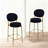 2-Pack Modern Velvet Bar Stools-80488502