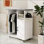 Chariot à repasser compact avec planche à roulettes, armoire polyvalente pour la lessive, la chambre à coucher et le vestiaire, conception peu encombrante