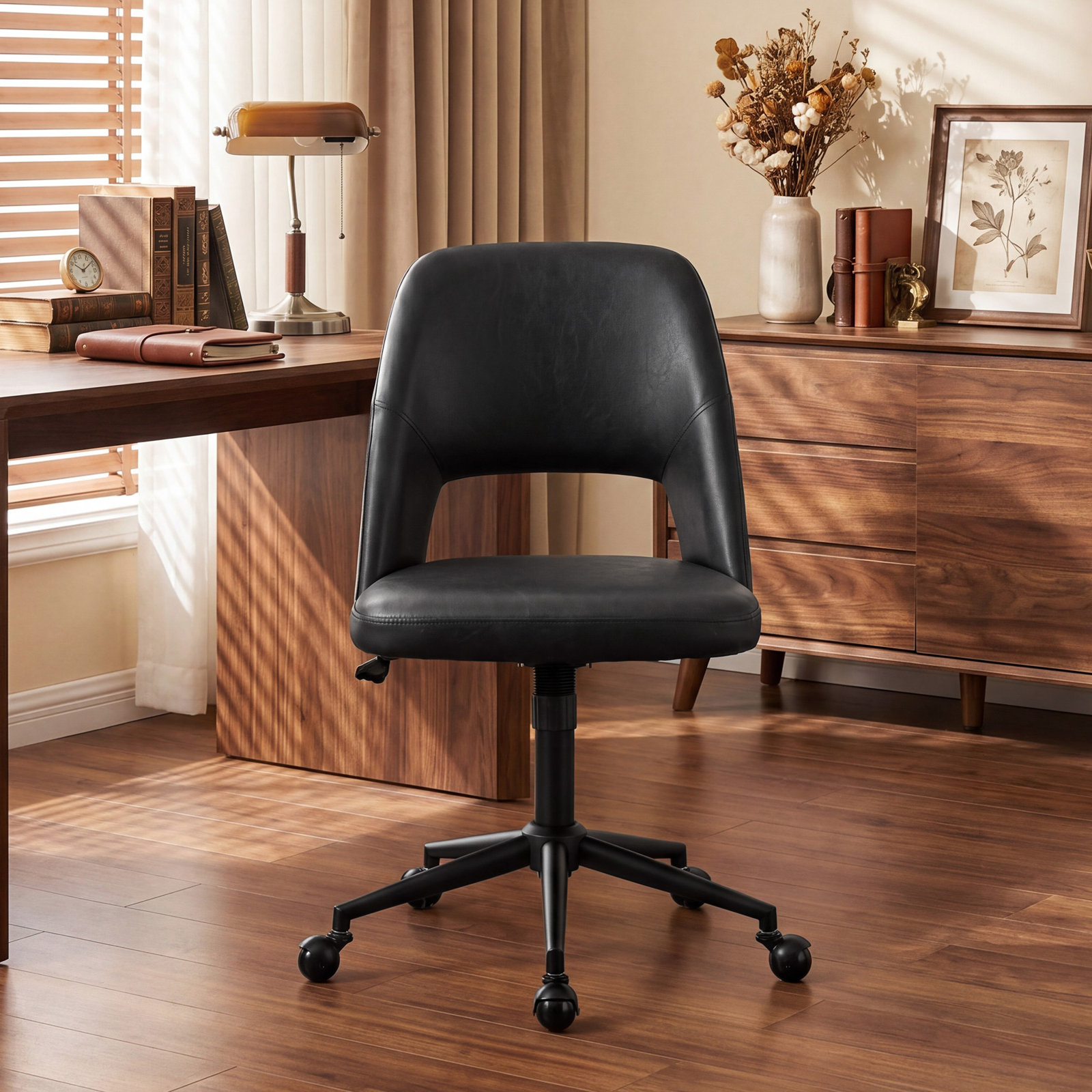 Gramercy Office Chair with Lumbar Support, Black