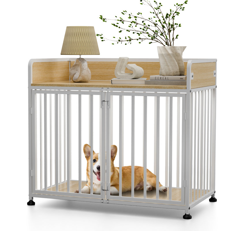 Caisse pour chien en bois, Blanc