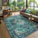 Govan Ultra-Thin Washable Vintage Area Rug Dining Room Rug for Bedroom, Non-Shed Living Room Mat, Indoor Oriental Medallion Hardwood Floor Carpet for Office Home Decor
